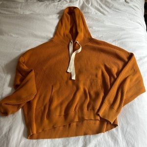 Backbeat orange cotton hoodie